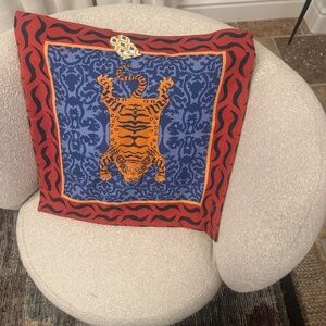 Lisa Corti - Pillow Tibetan Tiger Pillow Cover NWT 23.62” x 23.62”
